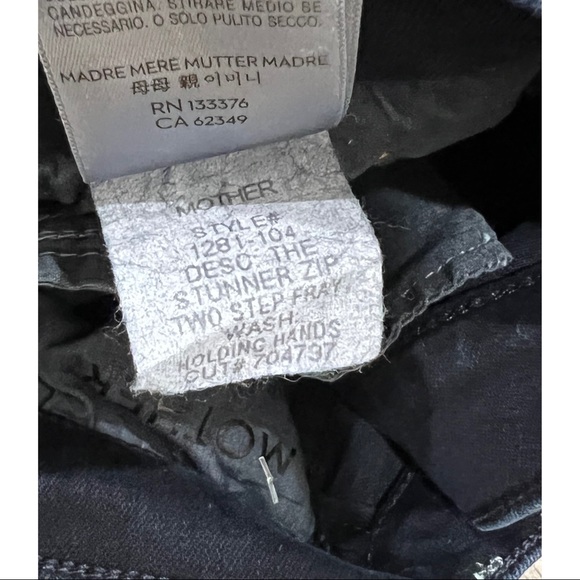 Mother The Stunner Zip Ankle Fray- Holding Hands - Picture 7 of 9